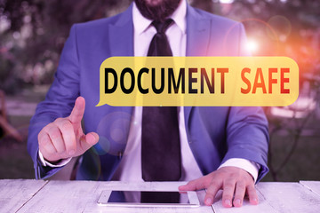 Wall Mural - handwriting text document safe. conceptual photo keep your important paperwork and demonstratingal i