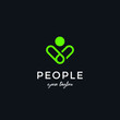 people logo design for health, trainer, fitness, spa and any related business