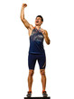 © snaptitude - young man athletics athetle gold medalist isolated white background