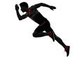 © snaptitude - young man athletics runner running sprinter sprinting isolated white background