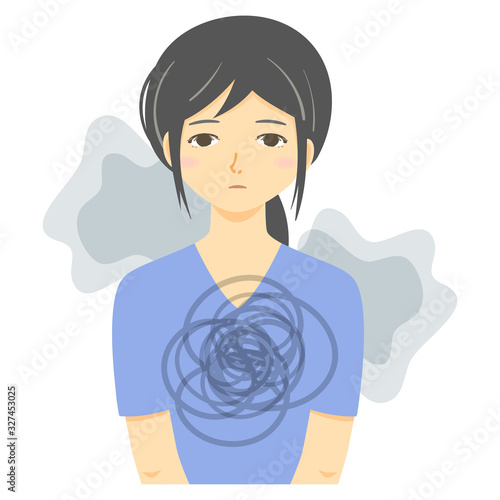 無表情の女性 うつ状態 放心状態 洗脳 Stock Vector Adobe Stock 無表情の女性 うつ状態 放心状態 洗脳 Stock Vector Adobe Stock