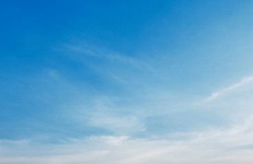 beautiful blue sky with white cloud view nature