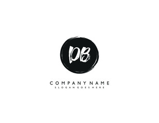 Wall Mural - DB initial letter elegant handwriting logo collection