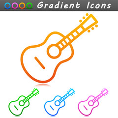 Wall Mural - Vector guitar symbol icon design