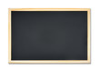 © iamtui7 - clipping path, blank rectangle blackboard with wooden frame, copy space