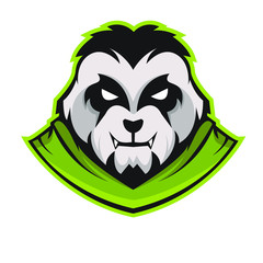 Wall Mural - E-sports team logo template with Panda vector illustration