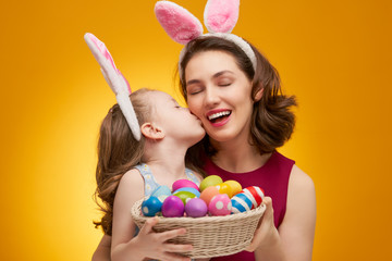 Poster - Family celebrating Easter.