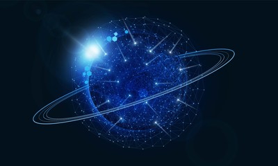 Wall Mural - abstract speed light out technology background hitech communication concept innovation send for plan