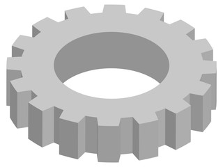 isolated vector illustration of gear