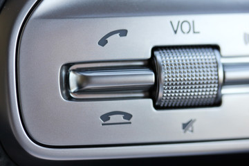 Phone controls in luxury vehicle