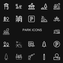 Editable 22 Park Icons For Web And Mobile