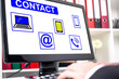 © thodonal - Contact concept on a computer screen
