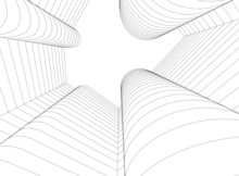 City Architecture Abstract 3d Illustration