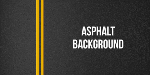 Creative vector illustration of road asphalt, tarmac background. Art design road granular asphalt top view template. Grainy texture. Abstract concept graphic separation lines element