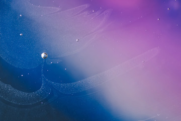 Wall Mural - abstract liquid macro photography, space theme