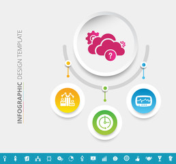 Wall Mural - Mindmap Infographic Template Design - Vector Illustration