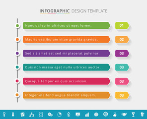 Wall Mural - Timeline infographic template design - Vector Illustration