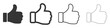 © chekman - Set of Like icons. Up thumbs icon. Vector
