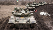 Tank Company Drills,T-64 Tank On The Battlefield