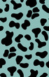 Leopard skin blue - seamless pattern.