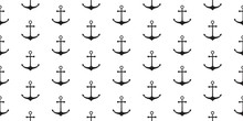 Nautical Minimalistic Seamless Pattern With Anchors