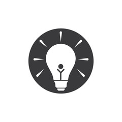 light bulb symbol vector design illustration