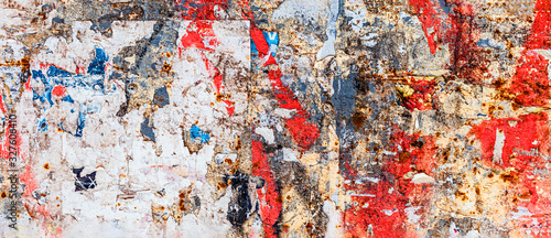 Old Urban Street Billboard Canvas Print