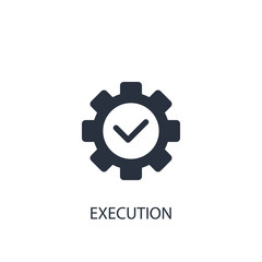 Execution icon. Simple business element illustration.