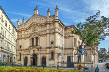 Canvas Print - Tempel Synagogue, Krakow, Poland