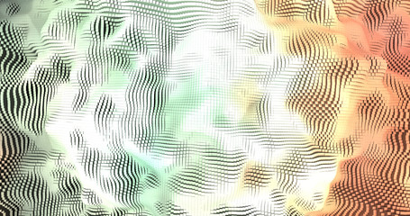 Wall Mural - abstract grid shape landscape background. 3d rendering