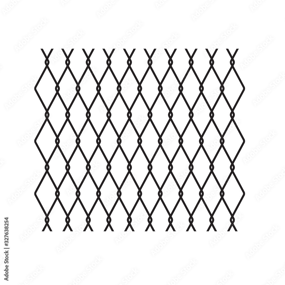 black metal wire fence background- vector illustration Stock Vector ...