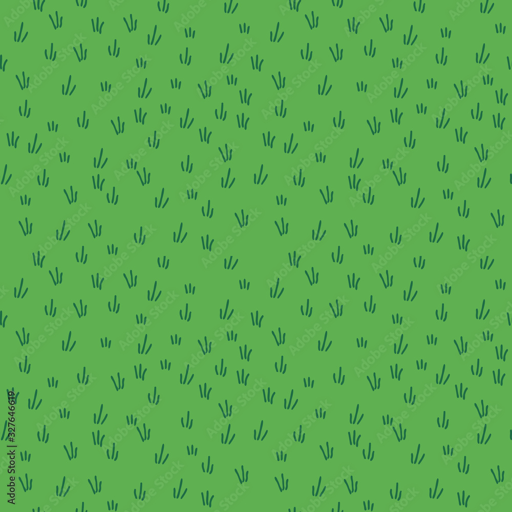Seamless grass pattern Stock Vector | Adobe Stock