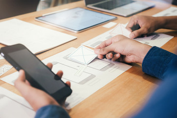 ux ui and programming development technology.