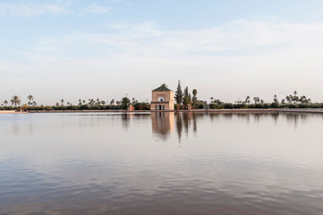 Wall Mural - Pavillion on Menara Gardens at Marrakech, Morocco