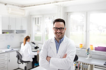 Male Doctor In Laboratory