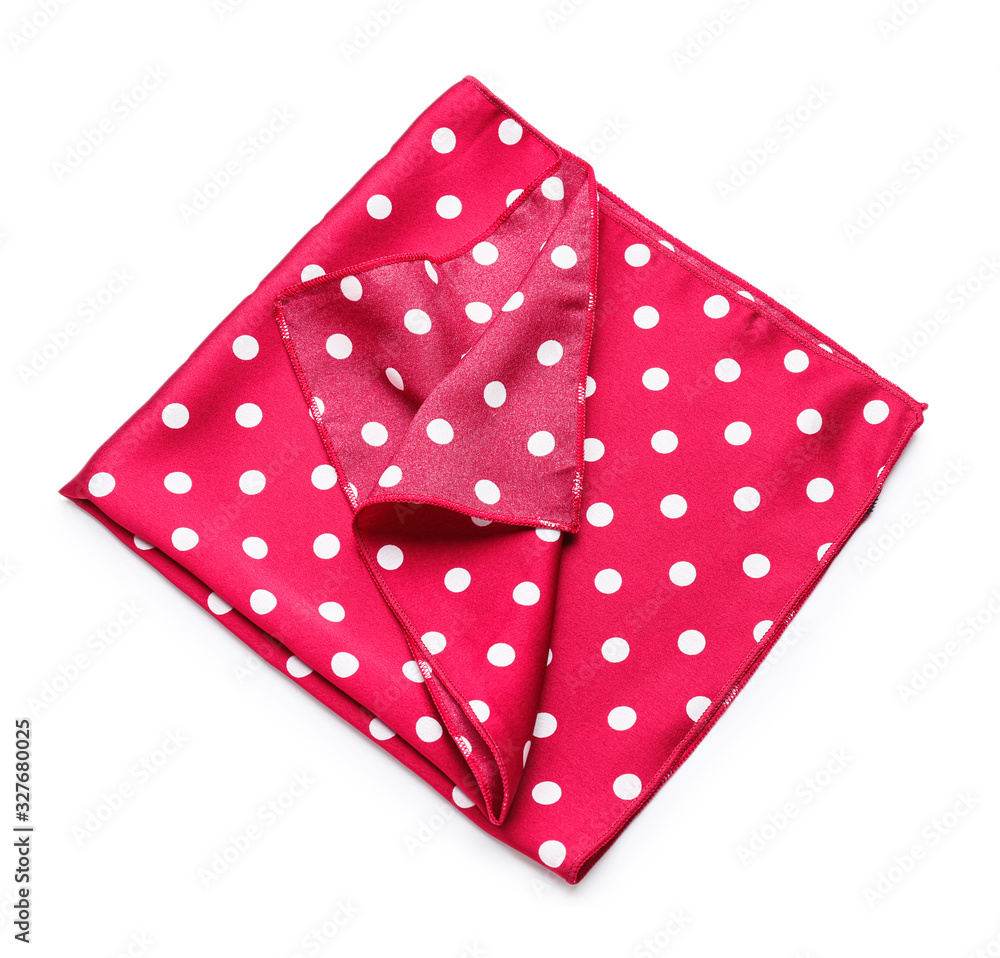 Beautiful scarf on white background
