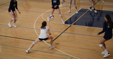 Volleyball Player Passing The Ball