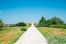 Crucifix On St. Benedict Hill In Veszprem, Hungary