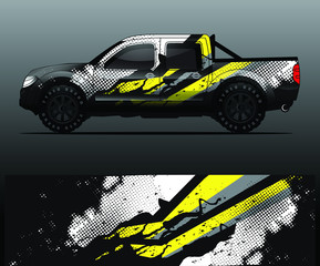 truck decal graphic wrap vector, abstract background