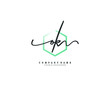 OK initial letter elegant handwriting logo collection