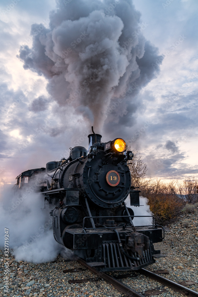 The Historic Sumpter Valley Railroad in Central Oregon - obrazy, fototapety, plakaty 