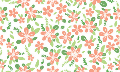 Poster - Beautiful wallpaper for Botanical leaf, with elegant flower pattern background design.