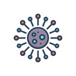 © WEBTECHOPS - Color illustration icon for chlamydia