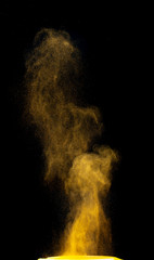 Wall Mural - colorful fountain fireworks stream into dark night