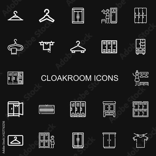 Fotografía Editable 22 cloakroom icons for web and mobile