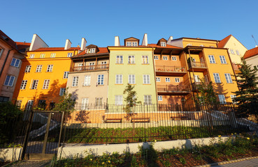 Sticker - Houses in Warsaw, Poland