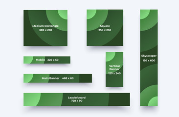 Wall Mural - banner and ad sizes. paper cut cover templates isolated. vertical and horizontal brochures, posters.