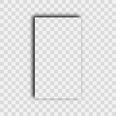 Dark transparent realistic shadow