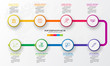 © GfxPapercut - Timeline infographic template,Business concept with 8 options,Vector illustration.