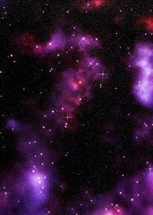 starry purple space nebula
